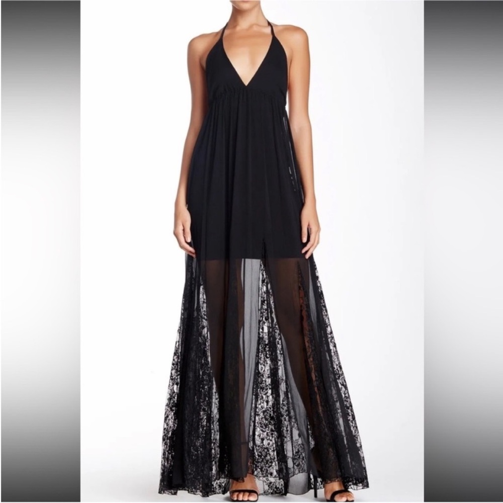 Alice + Olivia Black Maxi Dress